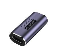 FUXIU Adattatore dritto USB C a forma di U da tipo C a tipo C 40Gbps adattatore dati veloce convertitore adattatori di ricarica