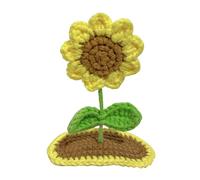 FUXIU Fermaglio per capelli all'uncinetto germoglio fiore piccolo germoglio clip piatta fiore tornante germoglio elegante clip per capelli per mazzi