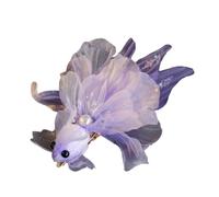 FUXIU Glitter Fish Elegante Retro Clip Laterale Pesce Clip di Capelli Glitter Creativo Novità Pesce Principessa Barrettes Balletcore