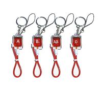 FUXIU Simpatico portachiavi a forma di sacchetto di sangue, idea regalo per donne, uomini, bambini, regalo di compleanno, Set, As detailed discription