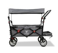 Fuxtec carrello pieghevole Grigio CT800, l'originale, Fux Family Collection, carrello da giardino per bambini, trasporto, spiaggia, città, foresta, tirare o spingere, capacità di carico 75 kg