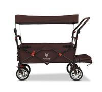 Carrello pieghevole giardino FUXTEC FX-CT800 con tettuccio parasole MARRONE
