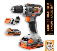 Trapano avvitatore a batteria 20V FX-E1BS20 FUXTEC- set con 2x batterie 2ah e 1 caricatore, + valigietta