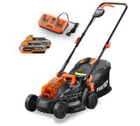 Set tosaerba a batteria 40V 2x20V FUXTEC FX-E1RM20 - 2xBatterie e dopppio caricatore
