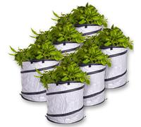 FUXTEC 6er Set 85L Gartenabfallbehälter FX-GB085