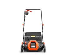 Fuxtec Arieggiatore scarificatore Elettrico EV320ECO 1300W di Potenza, Larghezza di Lavoro di 32 cm e Regolazione della profondità da -12 a +10 mm, Raccoglitore d'erba 40L