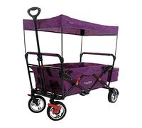Fuxtec Carrello Pieghevole Bollerwagen City per Il Trasporto di Bambini con Tetto di Protezione UV City FX-CT500 Viola