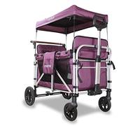 Fuxtec Carrello Pieghevole Family CTXL900 Viola, L'Originale, Family Fux, Vagone da Giardino 4 posti, Sedile Rimovibile, Trasporto, Spiaggia, Tirare o Spingere, capacità di carico 75 kg