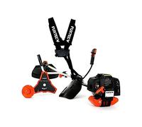 FUXTEC Decespugliatore a scoppio FX-MS152 - 2in1 multifunzione - Tagliabordi benzina 2 tempi - Motore 52 cc da 3 CV - Con tracolla professionale