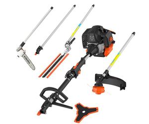 FUXTEC FX-MT252ER Multitool 5in1 Benzin Motorsense mit verstellbarem Hochentaster