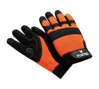 Fuxtec Guanti professionali (XL), lavori in casa e in giardino Sicurezza e protezione unisex, per uomini e donne - con rinforzo sul palmo e punta delle dita antiscivolo