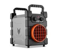 FUXTEC Riscaldatore elettrico FX-EH3 - Termoventilatore da 3000 W con elemento ceramico PTC - Portata aria 420 m³/h - Classe IP24 - Ideale per officine e garage