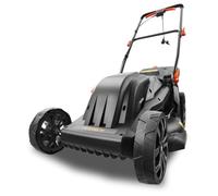 FUXTEC Tagliaerba elettrico RME43 motore da 1200W, taglio 44cm, regolazione taglio 25-75mm, cesto 45L