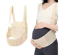fuxunamz Fascia Gravidanza, Cintura di Sostegno per Donne Incinte, Cintura di Maternità Regolabile, Cintura Gravidanza per Il Sostegno di Pancia, Vita e Schiena, Comoda e Traspirante (XL)