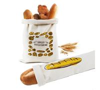 fuxunamz Sacchetto Portapane, 2 Pezzi Sacchetto Stoffa, Contenitore pane, Sacco per Il Pane con Cordoncino per Conservare Il Pane, Regalo di Benvenuto per una Nuova Casa