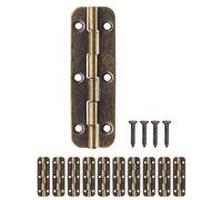FUXXER 10 cerniere antiche in metallo, effetto ferro, design vintage, 50 x 15 mm, set da 10 pezzi