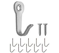 Fuxxer 10 ganci classici appendiabiti in ferro per cucina, foto, 39 x 22 mm, argento