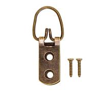 FUXXER® 20 ganci ad anello a D con viti, ganci robusti per cornici, bronzo