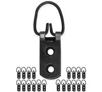 FUXXER® 20 ganci per foto anticati, occhielli per cornici, specchi, set da 20, nero