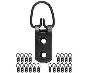 FUXXER® 20 ganci per foto anticati, occhielli per cornici, specchi, set da 20, nero