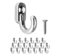 FUXXER 20 mini ganci in ferro, ganci decorativi, ganci per foto e decorazioni, colore: argento