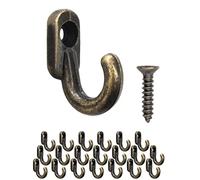 Fuxxer 20 x Ganci in Ferro Mini Ganci Decorativi Ganci per Quadri e Decorazione in Bronzo