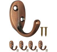 Fuxxer® 4 ganci appendiabiti in rame, montaggio a parete, ferro, rame