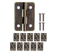 FUXXER Mini cerniere antiche in metallo per mobili e scatole, 30 x 21 mm, set da 10 pezzi, bronzo