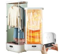 FUYAO Ferro da Vapore Verticale Wireless Automatico da 900 W, Piroscafo per Abbigliamento A Sospensione Pieghevole, con Box di Aromaterapia con Telecomando/Incorporato