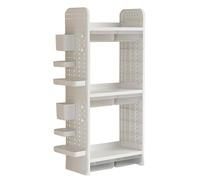 FUYAO Libreria da scrivania, organizer da scrivania a 2/3 ripiani, con portapenne e cassetto, scaffale salvaspazio da banco per ufficio, casa, studio, per libri e decorazioni