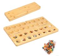 Fuyelng Gioco Kalaha Pieghevoli, Gioco da Tavolo Mancala Portatile Giochi di Strategia, per Viaggio Festa Attività Scolastiche Adatto a Tutte le Età