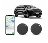 Fuyouderen 2pcs Localizzatore GPS Bluetooth Localizzatore di chiavi con App | Smart Finder IP67 Tracker bagagli impermeabile per Valigie, Borse, Portafogli, Animali Domestici, Batteria Sostituibile