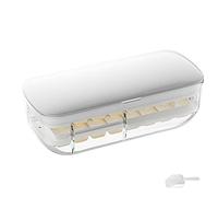 FUYTERY Ice Cube Vassoi 48 Pz Silicone Ice Block Mold Cover Ice Storage Box per Kitchen Bar Party Bevande (Arancia)