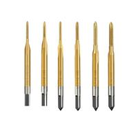 FUYUMIC Maschi a Vite Rivestiti Maschi a Macchina M1-M1.8 Utensili manuali HSS Punte for Maschi con Filettatura metrica(M1x0.25)