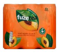 Fuze Tea Bevanda al gusto di pesca - 6 lattine da 33 cl