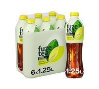 Fuze Tea, Bevanda Rinfrescante Analcolica di Té al Gusto Limone e Citronella, Senza Zuccheri - 6 Bottiglie da 1.25 ml