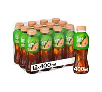 Fuze Tea, Tè Freddo, Gusto Pesca e Rosa, 12 Bottiglie da 400 ml | Bevanda analcolica al te, con zuccheri ed edulcorante, gusto rinfrescante