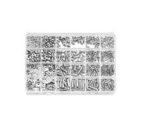 FUZHGYEAL 880 PCS M2 M3 M4 M5 304 Stainless Steel Hex Socket Flat Head Screws Kit, Countersunk Bolts Assortment with Storage Box