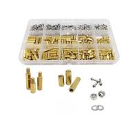FUZHGYEAL M2 M2.5 M3 M4 Solid Brass Hex Standoff Pillar Spacer Kit, Screws And Nuts Assortment for PCB Board And Electronics Assembly(M2.5 680pcs)