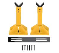 FUZHUI Metal RC Car Jack Stand Toy for 1/18 1/10 1/8 1/7 RC Crawler Truck Simulation Vehicles Display Repair (Yellow)