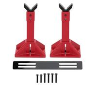 FUZHUI Metal RC Car Jack Stand Toy for 1/18 1/10 1/8 1/7 RC Crawler Truck Simulation Vehicles Display Repair (Red)