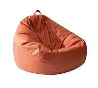 FUZHUI Sedia di fagioli eleganti con ripieno di EPP, morbida e confortevole per lounge, divano letto di fagioli multiuso per balcone per la camera da letto, per muoversi e conservare (Orange)