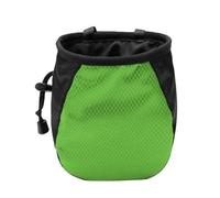 FUZVOL Borsa per gesso da arrampicata in magnesio verde con tasca regolabile e coulisse. Può essere appesa alla vita utilizzata per arrampicata su roccia e bouldering.