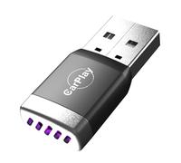 FUZYXIH Adattatore per auto, schermo specchio, USB, Plug & Play, compatibilità con più dispositivi, compatibilità con veicoli, adattatore wireless per auto, trasmissione video ad alta nitidezza