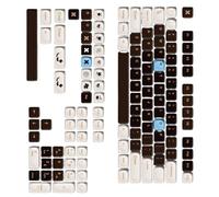 FUZYXIH Moas - Tasti in PBT a specchio in altezza con superficie in ceramica e design minimalista per tastiere meccaniche personalizzate