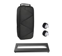 FUZYXIH Supporto portatile per pedali per effetti chitarra, piccola pedaliera per chitarra con custodia portatile e 2 rotoli di nastro