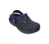 Fuzz classica Crocs bambini Clog bambini (Navy / Cerulean blu) foderato 22-23