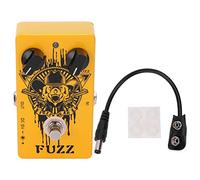 Fuzz Effect Pedal Distorsore Chitarra Elettrica, Guscio in Metallo, Compatto e Portatile - Suono Fuzzy Vintage, True Bypass, Ideale per Pedali e Performance Live