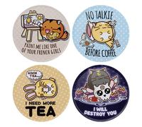 Fuzzballs Coaster 4-Pack