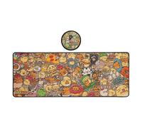 Fuzzballs Desk Pad & Coaster Set